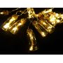 Гірлянда Пляшечки-роса 10шт 100LED 3м+usb теплий білий