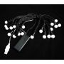 Гірлянда Фігурки 20 LED Кулька на батарейках (+USB) 5м, мульті