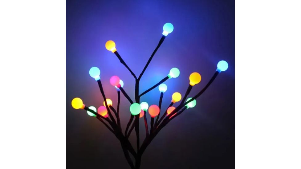 Світильник міні дерево 30см Кулі кольорові 24Led