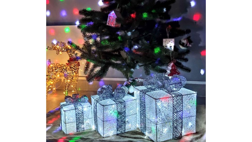 Фігури сяючі Подарунки Led набір 3шт