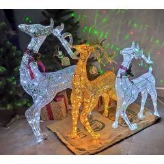 Фігура Олень сяючий Ажурний 90см