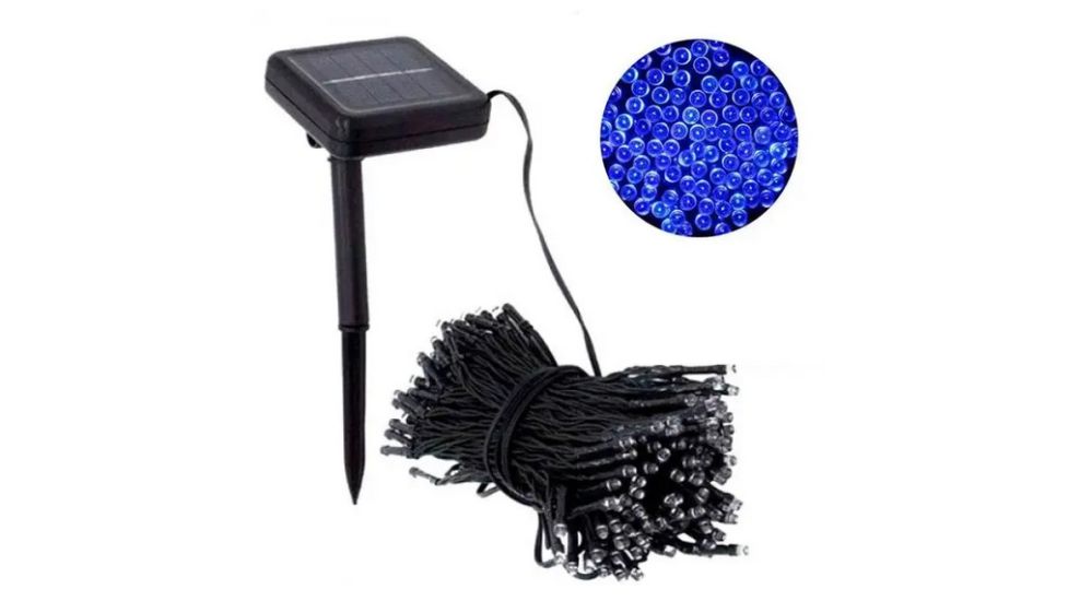 Гірлянда 100Led 10м на сонячній батареї