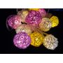 Гірлянда Куля ротангова кольорова 12Led 4м