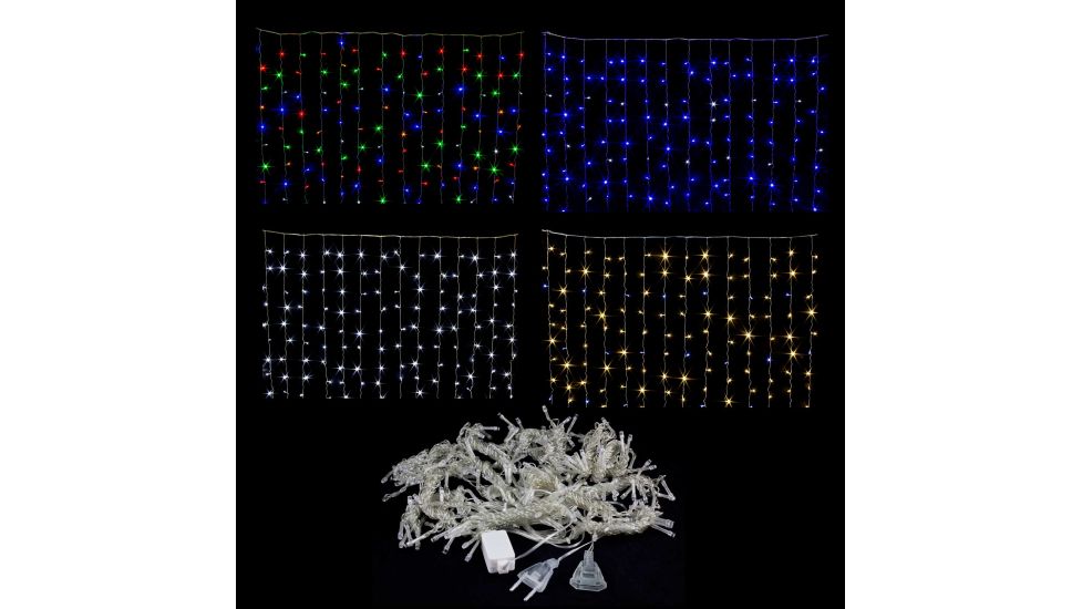 Гірлянда штора світлодіодна 120Led 1,8м*1,2м Гірлянда штора світлодіодна 120Led 1,8м*1,2м