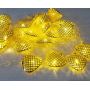 Гірлянда золото 20Led Сердечко 5м, теплий білий