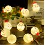 Гірлянда фігурки Сніговик в шапці 12Led 5м