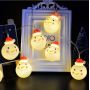 Гірлянда фігурки Сніговик в шапці 12Led 5м