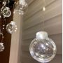 Гірлянда штора кулі-роса 200Led 3*0,8м, 8режимів+usb, пульт