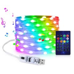 Smart-twin роса 100-200Led 10-20м usb,пульт,210режимів смартфон,rgb
