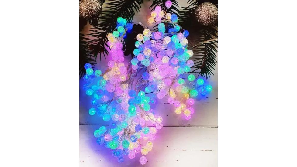 Гірлянда-штора Кришталь 240Led 3*2м, 12ліній з usb