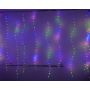 Гірлянда-штора роса з кристалом внизу 600Led (15ліній) 3*2м