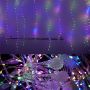 Гірлянда-штора роса з кристалом внизу 600Led (15ліній) 3*2м