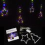 Гірлянда штора-роса Ялинка/зірка 200Led 3*1м