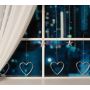 Гірлянда-штора роса 200Led Серце/зірка 3м*1м
