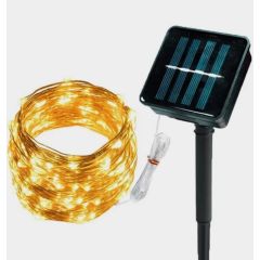 Гірлянда Роса на сонячній батареї 100Led 10м