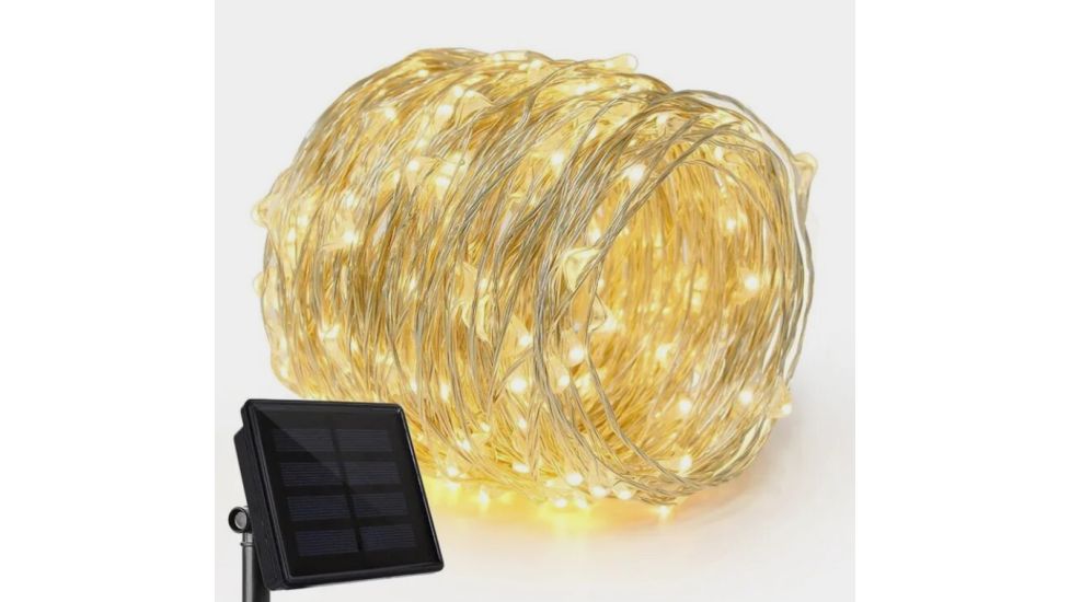 Гірлянда Роса на сонячній батареї 300Led 30м