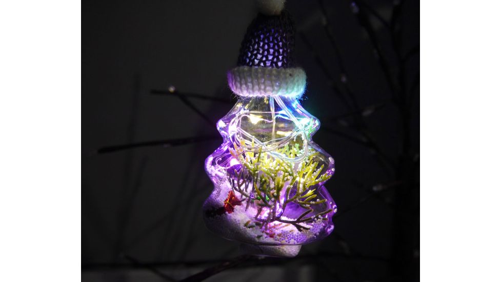 Підвіска Led на батарейках в Новорічній шапці