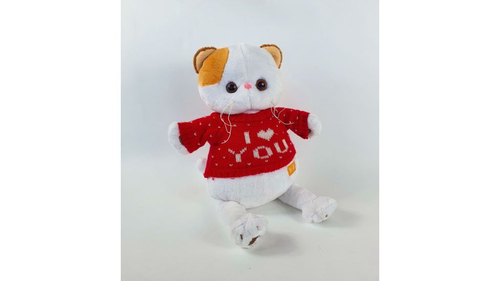 М'яка дитяча іграшка кішечка Лілі I love 27см