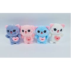 М'яка іграшка-брелок Котик 12см