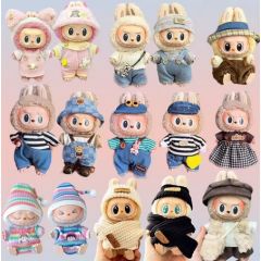 Дитяча м'яка іграшка Лабубу в одязі 17см