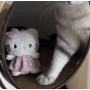 Дитяча м'яка іграшка-брелок Hello Kitty в спідничці 12см