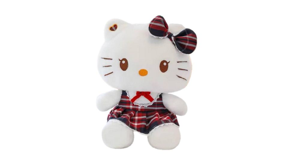 Дитяча м'яка іграшка Hello Kitty в сукні 27см