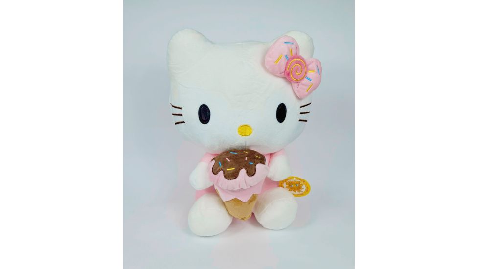 Дитяча м'яка іграшка Hello Kitty з морозивом 31см