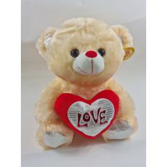 Дитяча м'яка іграшка Ведмідь з серцем love 32см