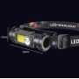 Ліхтар налобний Portable COB LED Head Lamp Light Lithium Battery USB