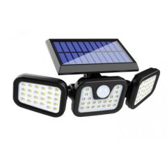 Ліхтар зовнішній потрійний Вуличний Split Solar WallLamp на сонячній батареї з датчиком руху