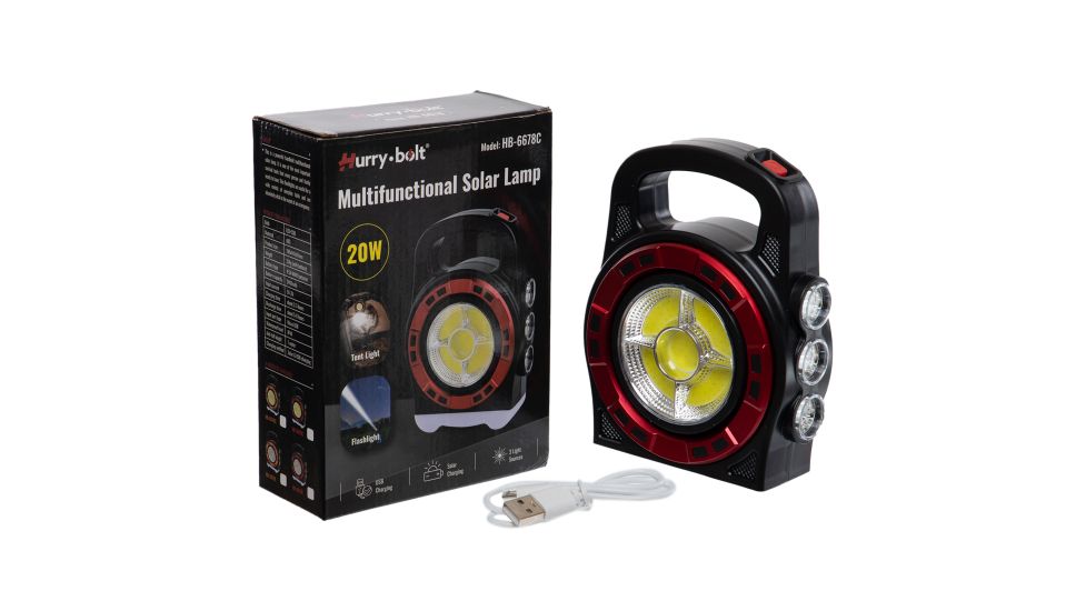 Ліхтар кемпінговий світлодіодний переносний 3led+Cob Hb-6678c