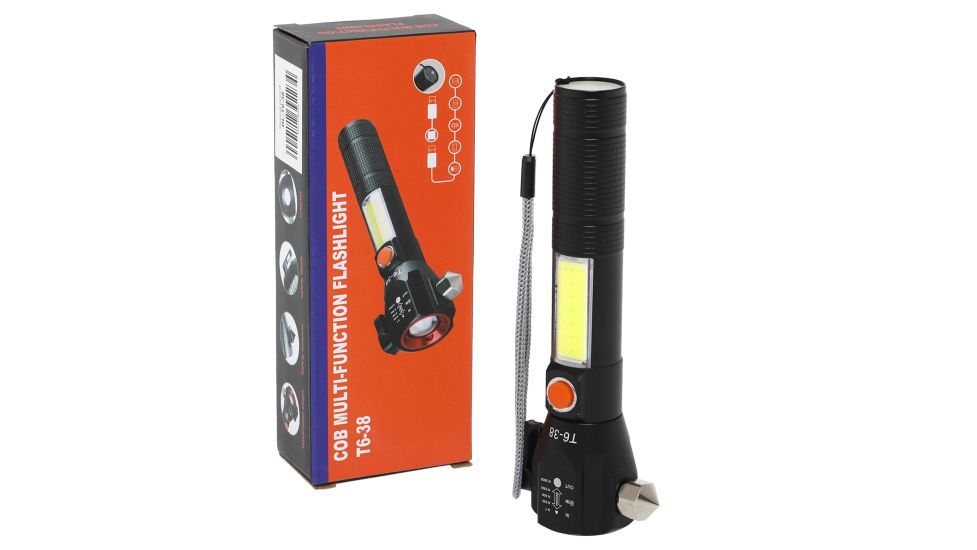 Ліхтарик ручний світлодіодний Cob Multi-function Flashlight BL-T6-38