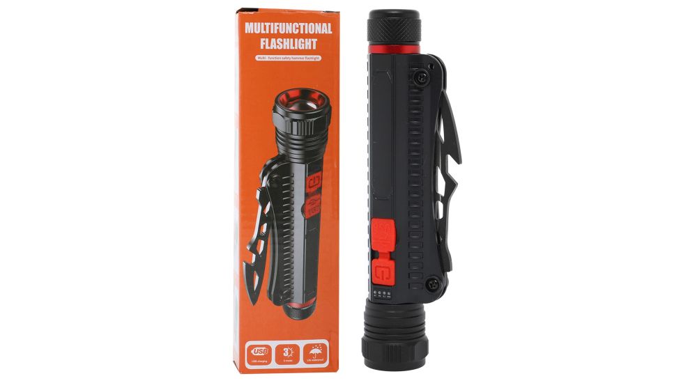 Ліхтарик акумуляторний світлодіодний ручний Multifunctional Flashlight DT-001 з ножем