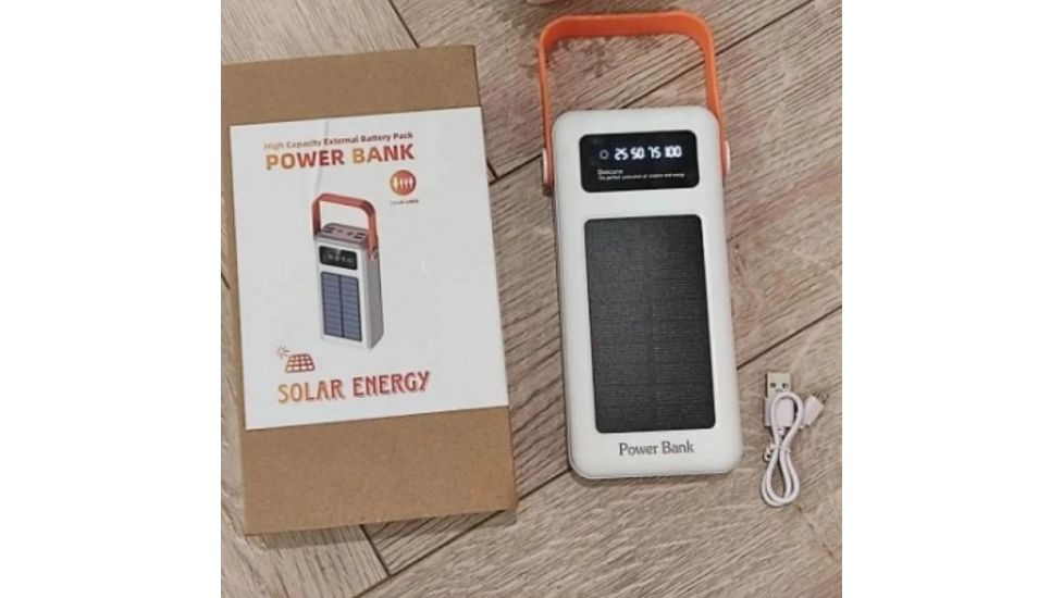 Повербанк Solar Energy Power Bank 30000mAh з 4 кабелями