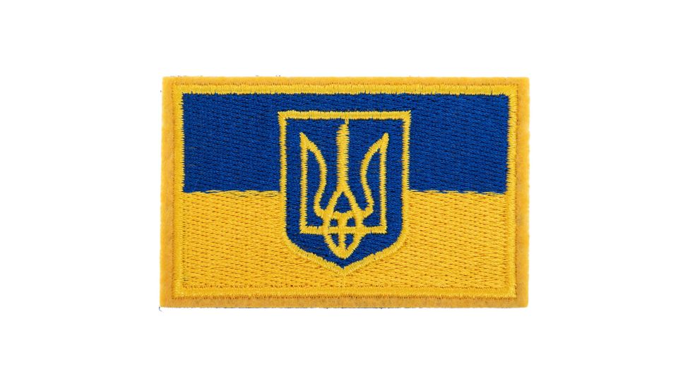 Шеврон патч на липучці Прапор України з гербом TY-9926 Шеврон патч на липучці Прапор України з гербом TY-9926